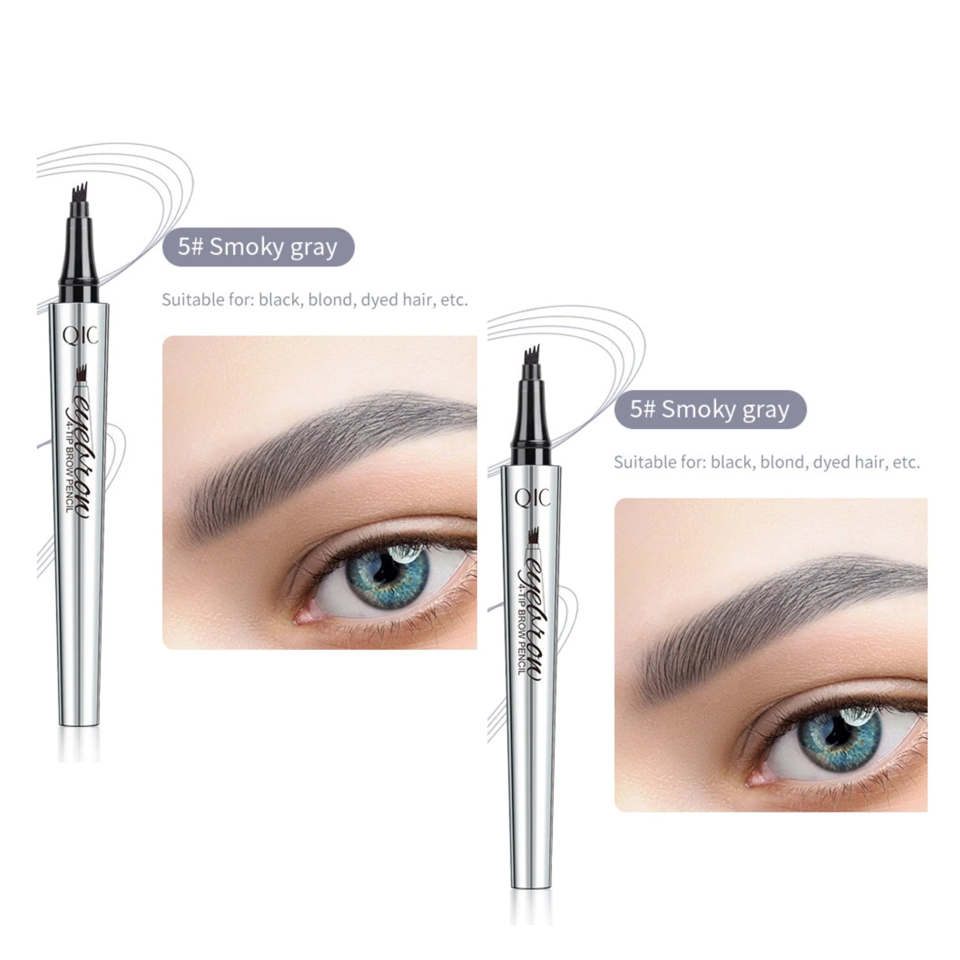 2025 makeup liquid eyebrow pencil ultra-fine waterproof and sweat-proof non-smudge four-pronged water eyebrow pencil